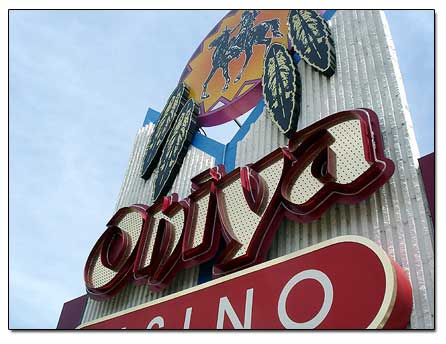 Ohiya Casino sign