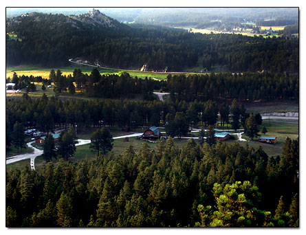 View of Campground from Custer Mountain