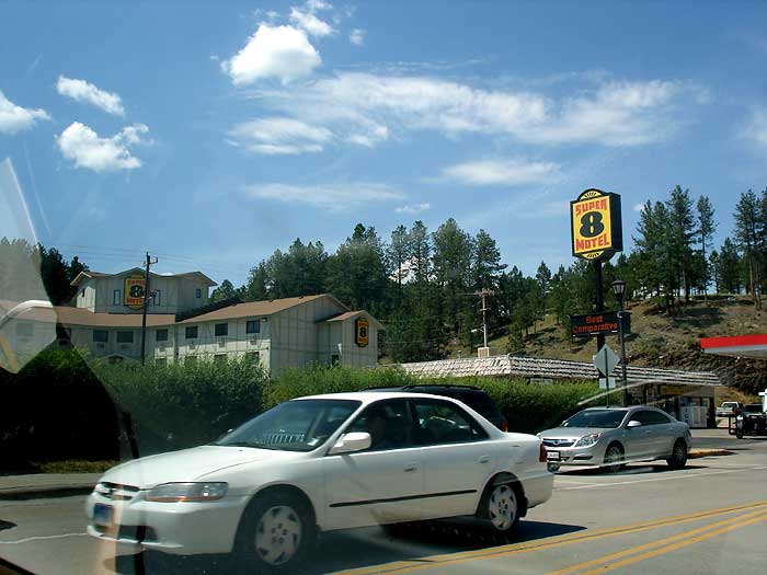 super 8 motel sign. -Super 8 Motel - Hill City/Mt.