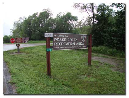 Entrance to Pease Creek Campground