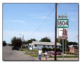 Highway 1804 in Pollock